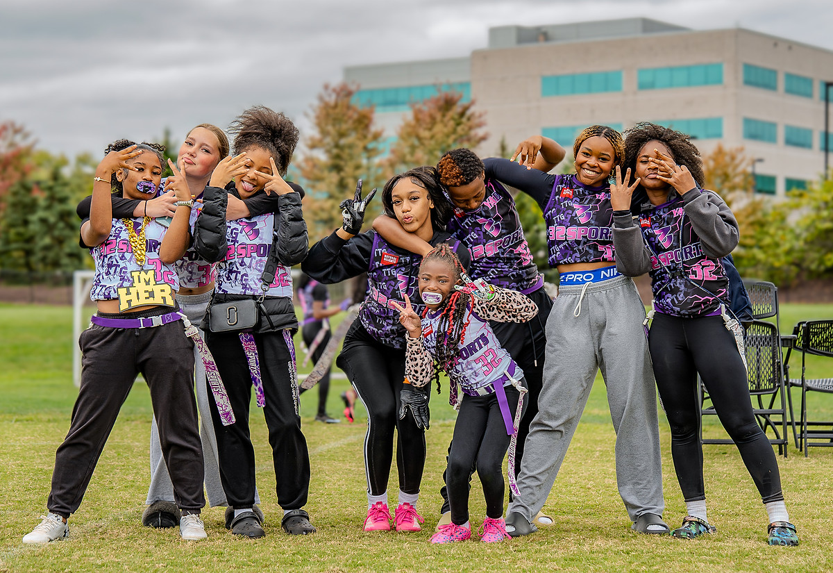 32 Sports flag football athletes